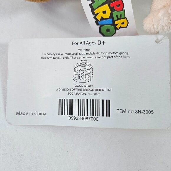 Super Mario Toad Plush Official 10.5" Mushroom Toad Toy USA 2017 New With Tags - Picture 2 of 6